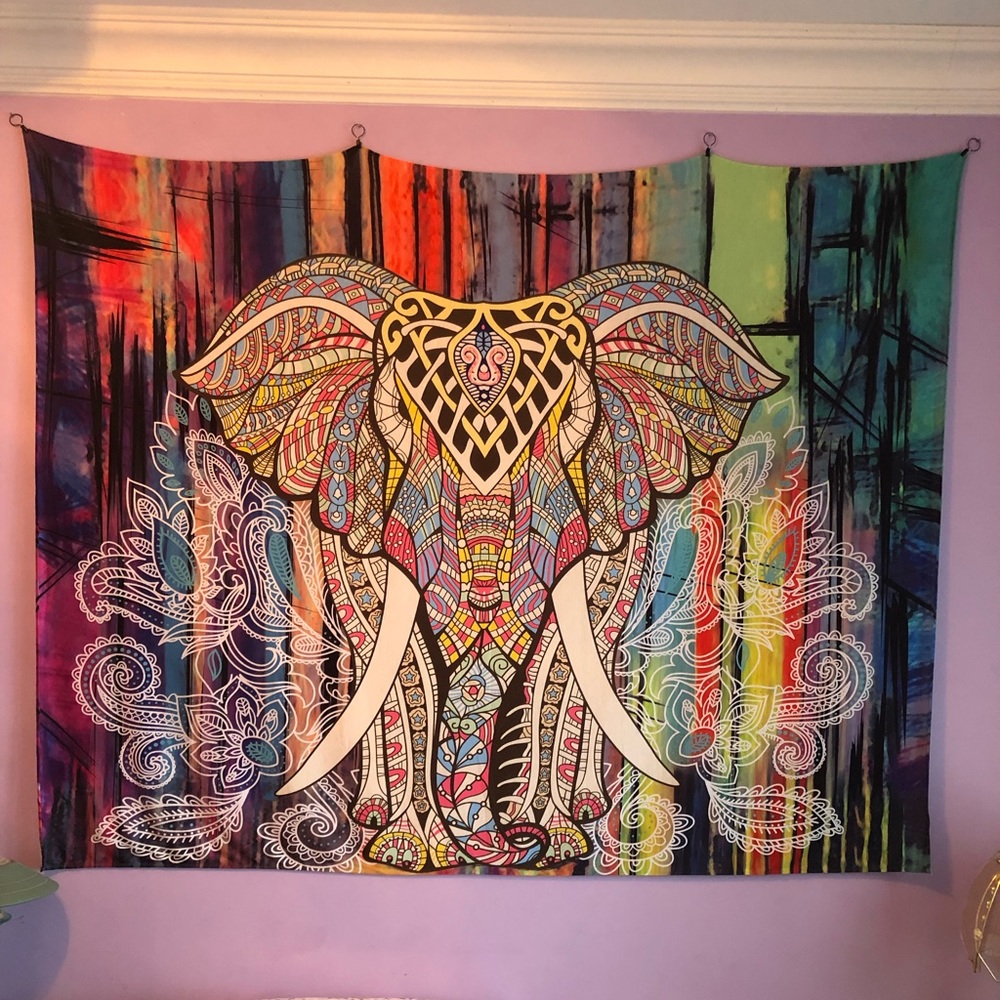 Bohemian Elephant Tapestry